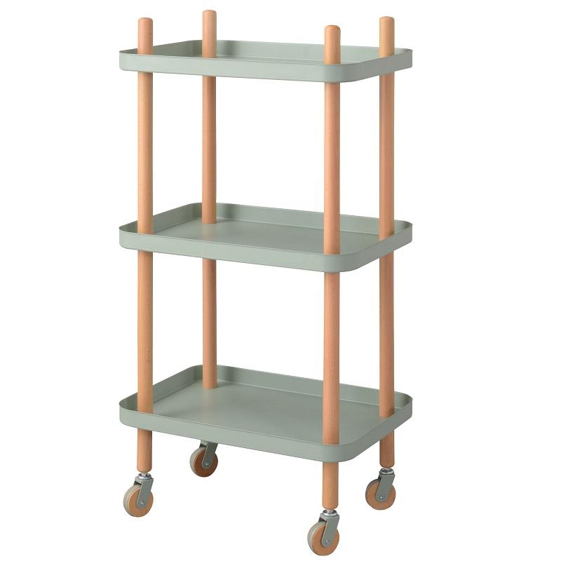 ワゴン 収納 キャスター付き おしゃれ 棚 ラック ワゴンテーブル キッチンワゴン ワゴンラック 天然木 |  | 05