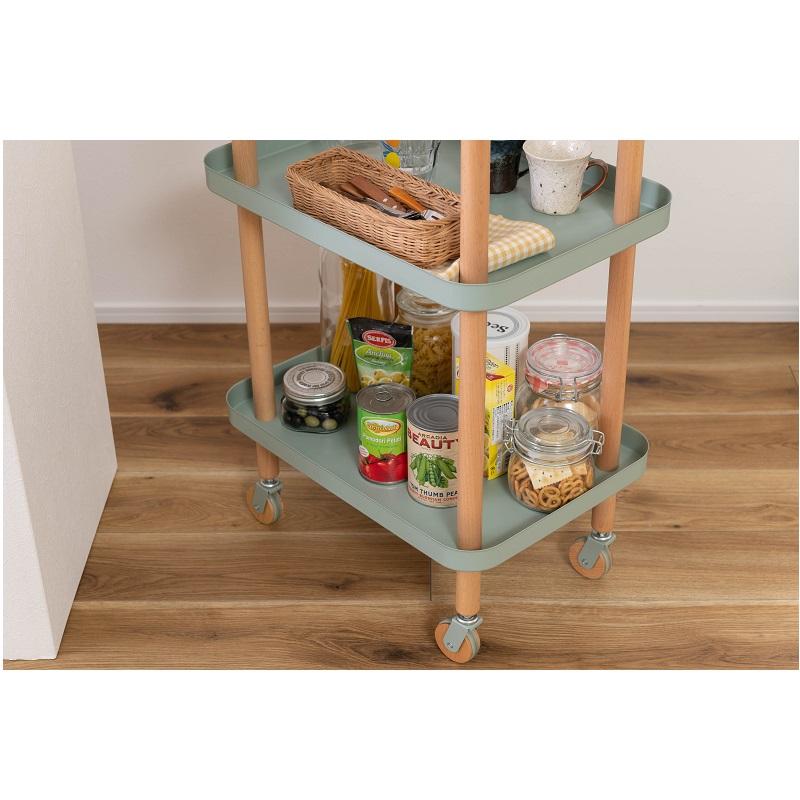 ワゴン 収納 キャスター付き おしゃれ 棚 ラック ワゴンテーブル キッチンワゴン ワゴンラック 天然木 |  | 07