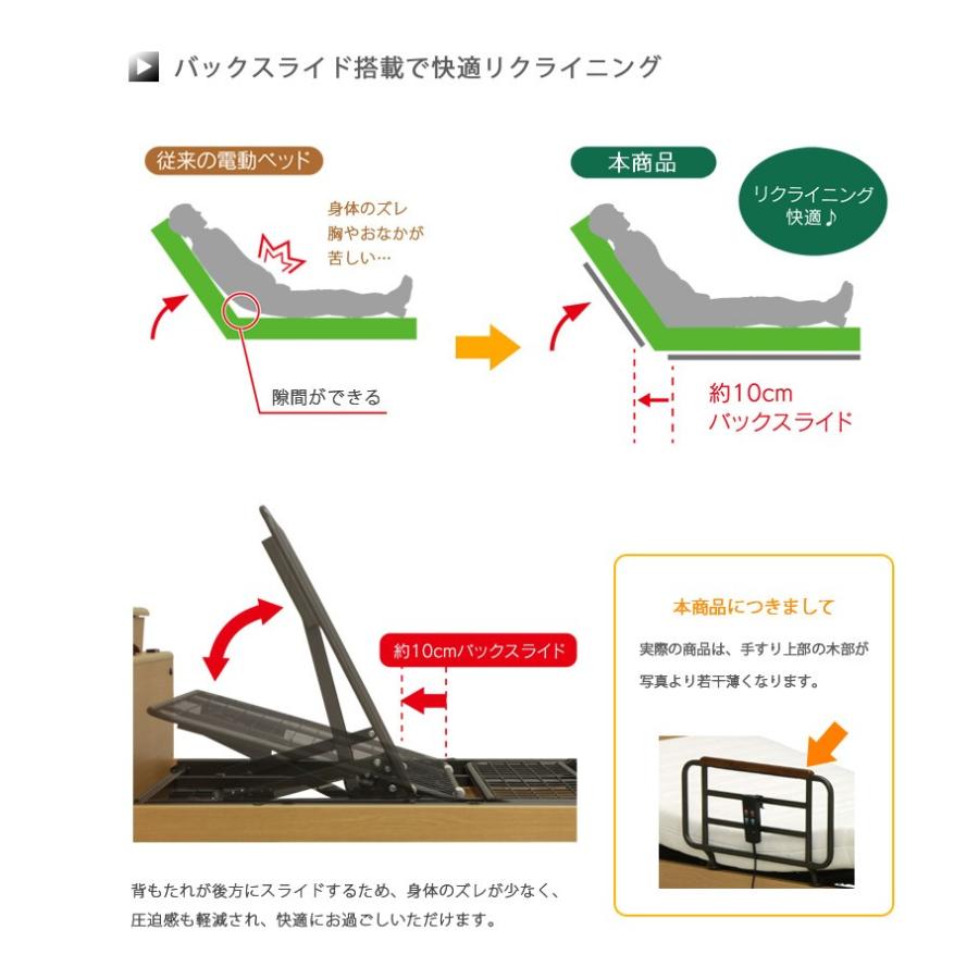 【24時間以内発送】 電動ベッド シンプル 電動リクライニングベッド シングル リクライニングベッド 介護ベッド おすすめ ベッド 高さ調整 【BCD9969822361】(34980円)