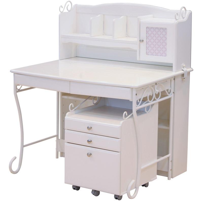 5 Offクーポン 学習机 かわいい 白 組み換え自由 サイドワゴン 本棚 幅100 学習デスク 姫系 勉強机 子供 ホワイト 机 木製 Ds 536 C Sインテリア 通販 Yahoo ショッピング