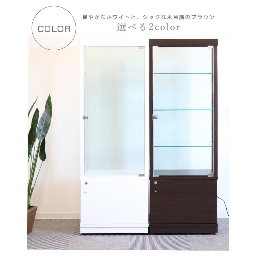 コレクションケース LED 4段 ガラス おしゃれ スリム 幅60 高さ172 コレクションボード キャスター付き ガラスケース |  | 03