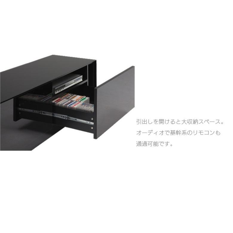 テレビボード 幅120cm おしゃれ シンプル ブラック テレビ台 ローボード 収納 ガラス |  | 02