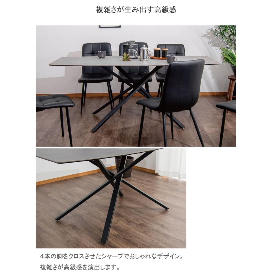 セラミック ダイニングテーブル 幅180 楕円形 6人掛け セラミックテーブル 大理石 テーブル 耐熱性 耐摩耗性 耐汚性 陶磁器 スタイリッシュ テーブル単品 |  | 03