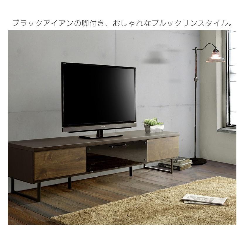 テレビ台 テレビボード ローボード 収納 おしゃれ 幅175cm ロータイプ 木製 フラップ扉 強化ガラス |  | 01