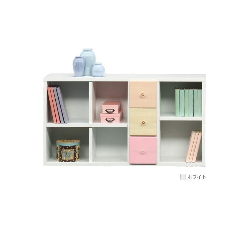 シェルフ コンパクト 国産 書棚 本棚 オープンラック 幅65cm 収納 リビング収納 ホワイト 白 ナチュラル ブラウン 木製 |  | 02