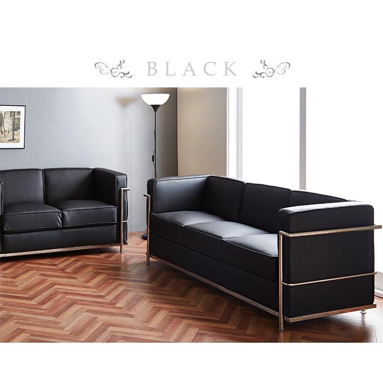 ソファー ソファ 3人掛けソファ 三人掛け 3人用 三人用 3P  レザー 革 合成皮革 合皮レザー PVC 肘付 スチールフレーム |  | 02