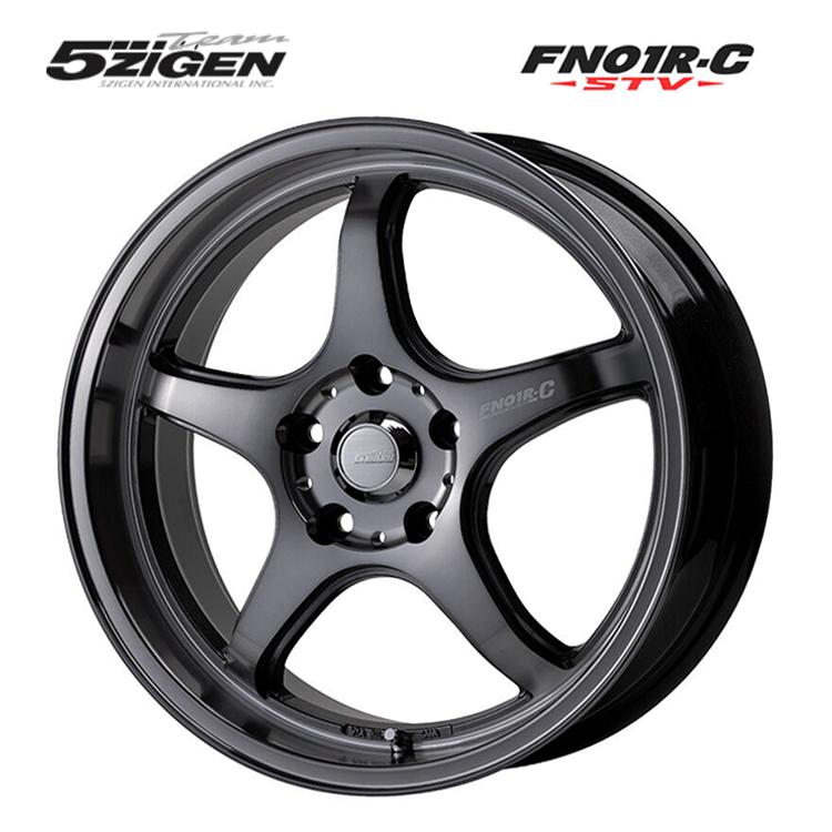 5ZIGEN 15インチ 4H100 5J 5J+45 4穴 ホイール 【2本セット 新品 