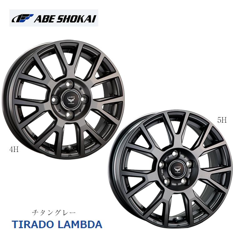 送料無料 阿部商会 TIRADO LAMBDA 6J-16 +42 4H-100 (16インチ) 4H100 6J+42