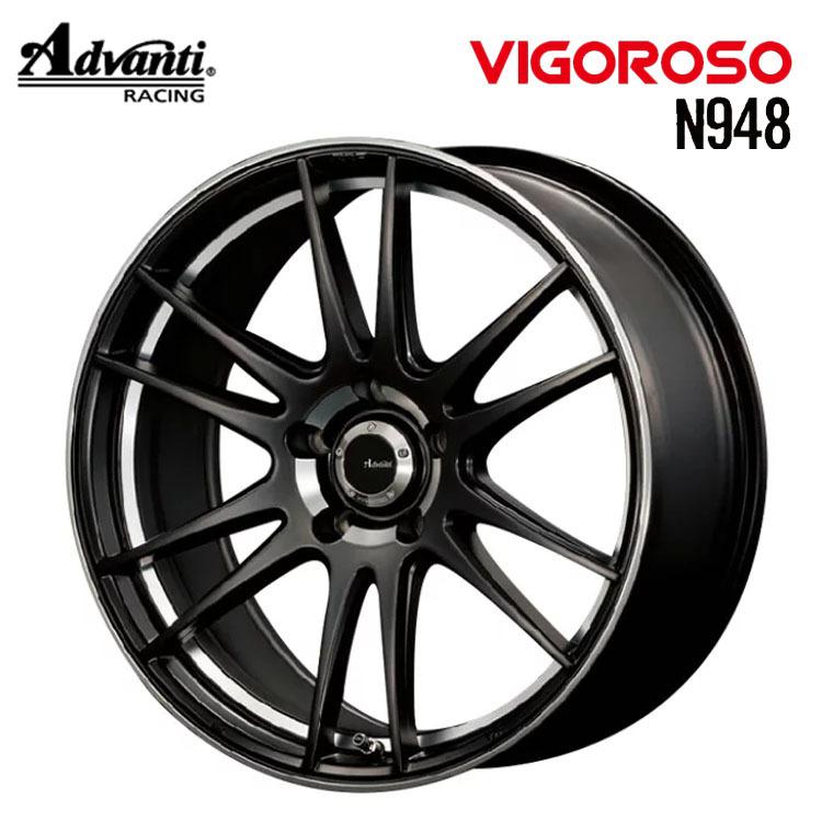 17インチ 4H100 7J 7J+53 4穴 ホイール 【4本セット 新品】 VIGOROSO 