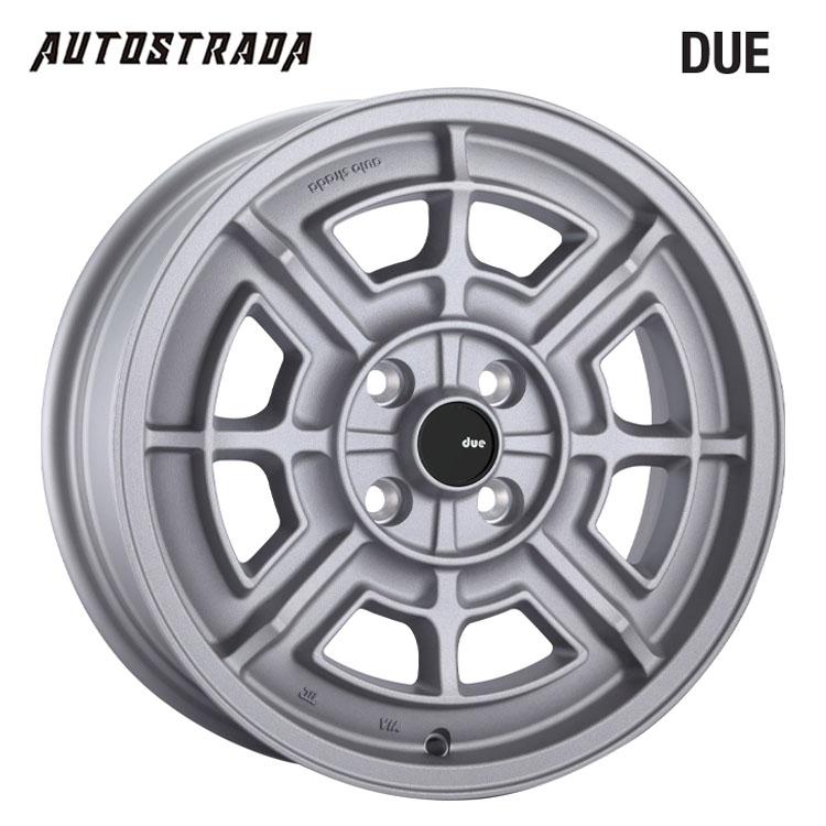15インチ 4H98 6J 6J+33 4穴 ホイール 【4本セット 新品】 DUE 送料 