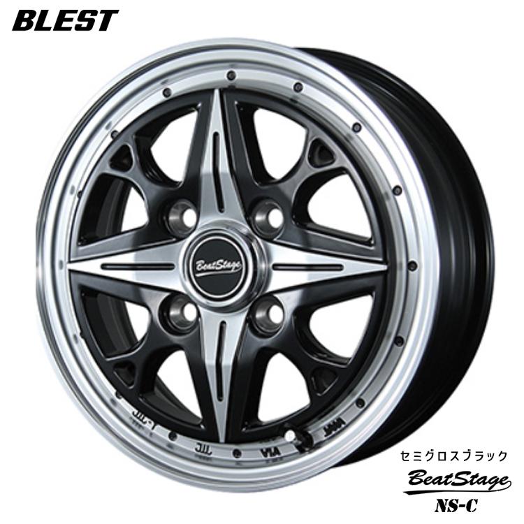 BLEST（ブレスト） 14インチ 4H100 4.5J 4.5J+42 4穴 ホイール 【2本 