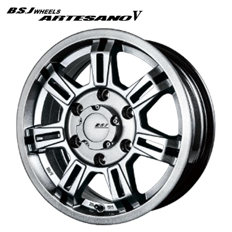 BSJ ARTESANO アルミ15インチ6J +30 PCD 139.7タイヤ 15インチ 6H139.7 6J 6J+30 6穴 ホイール 【2本セット 新品】 B.S.J