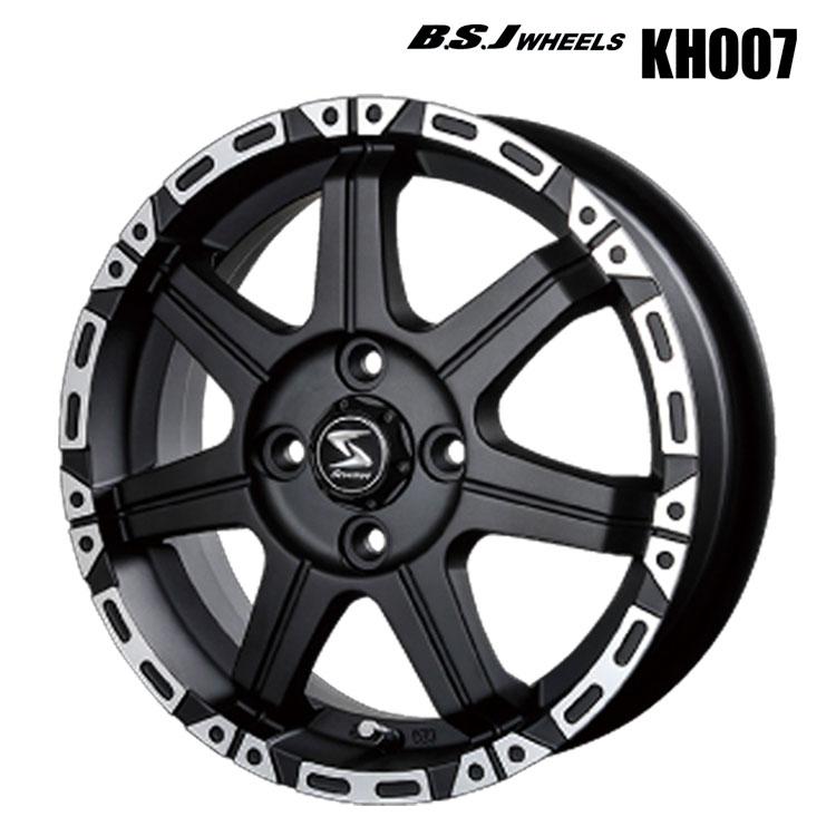 15インチ 4H100 4.5J 4.5J+43 4穴 ホイール 【1本単品 新品】 マット 