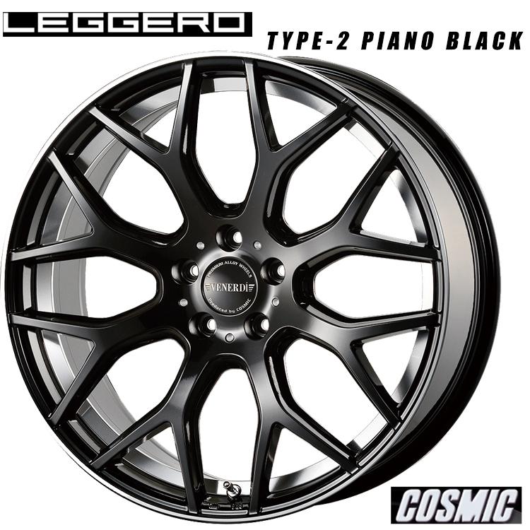 送料無料 コスミック VENERDi LEGGERO 8J-18 +43 5H-114.3 (18インチ) 5H114.3 8J+43