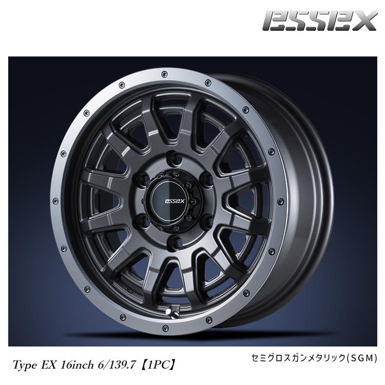 CRS エセックス EX-16 ホイール 16インチ 6.5J 6H-139.7 ブラック