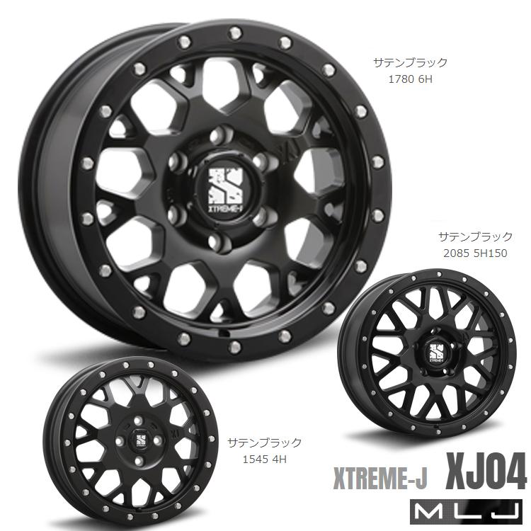 MLJ - 16in 5H139.7 5.5J 5.5J+22 5穴 銀輪 【4本仕かける 新品】  XTREME-J XJ04 貨物輸送無料 エムエルジェイ
