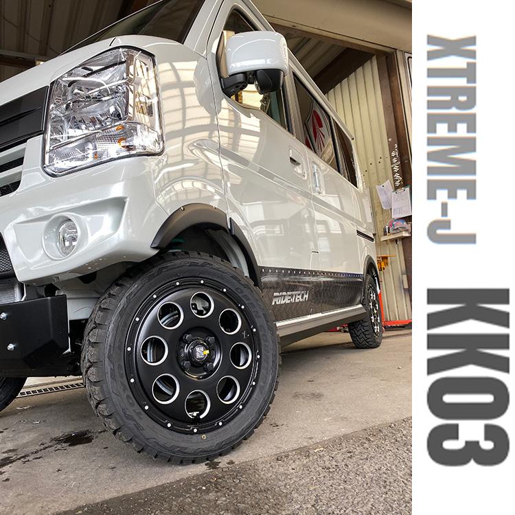 12インチ 4H100 3.5B 3.5B+45 4穴 ホイール 【4本セット 新品】  XTREME-J KK03 送料無料 エムエルジェイ_1