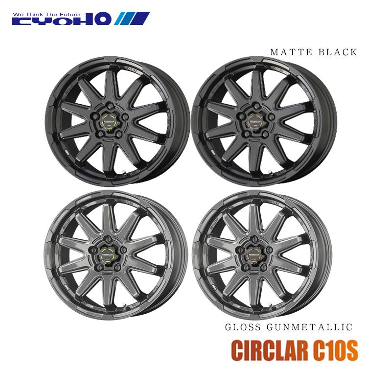 14インチ 4H100 4.5J 4.5J+45 4穴 ホイール 【2本セット 新品】  CIRCLAR C10S 送料無料 共豊