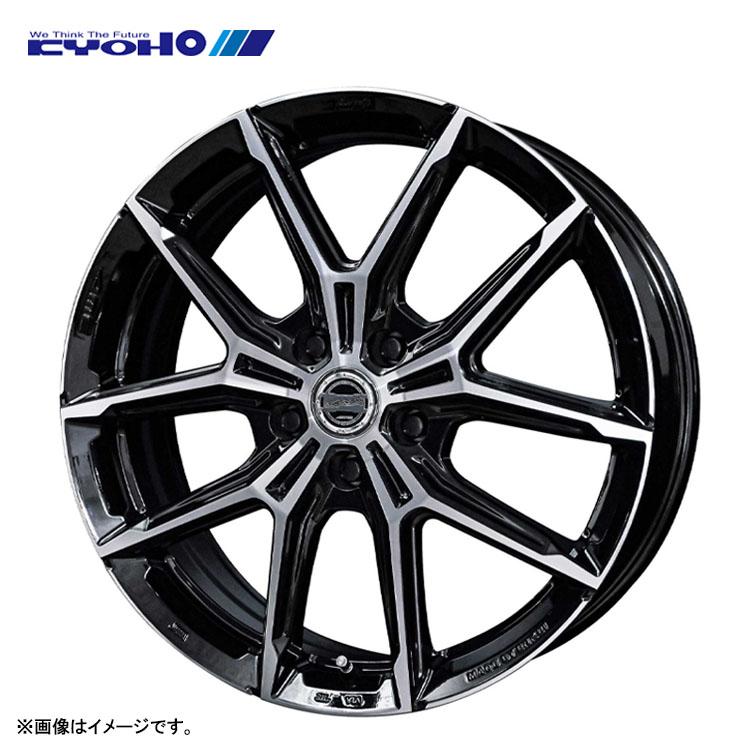 送料込！ホットスタッフ5.5J4H100の15インチ アルミホイールガンメタ4