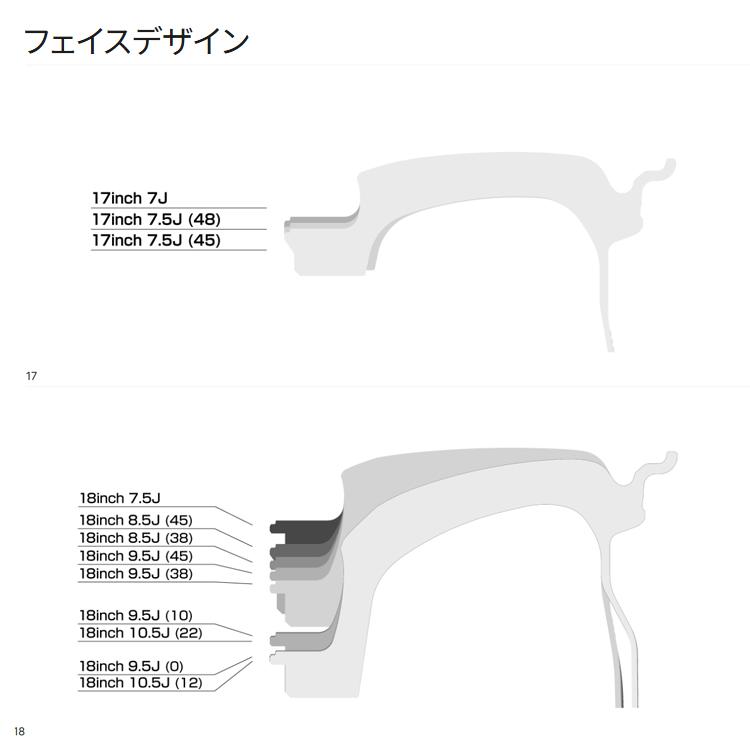 18インチ 5H114.3 8.5J 8.5J+38 5穴 ホイール 【2本セット 新品】  R50 EVO 送料無料 エムアイディ レーシング_2