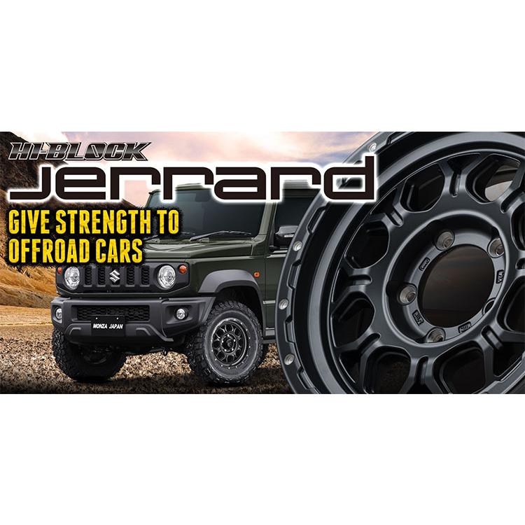 16インチ 4H100 6J 6J+41 4穴 ホイール 【2本セット 新品】  HI-BLOCK JERRARD (SBK/M) 送料無料 モンツアジャパンの画像