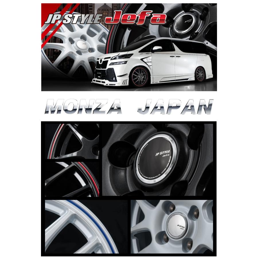 16インチ 5H114.3 6.5J 6.5J+53 5穴 ホイール 【2本セット 新品】  JP-STYLE JEFA (PBK/RL) 送料無料 モンツアジャパンの画像