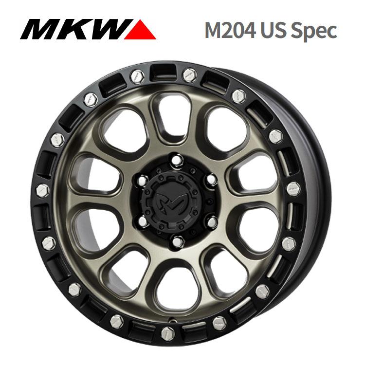 MKW 送料無料 M204 US Spec 9J-17 −12 6H-139.7 (17インチ) 6H139.7 