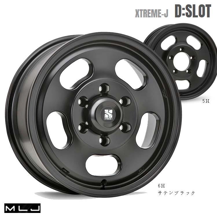 16インチ 5H150 6.5J 6.5J+38 5穴 ホイール 【1本単品 新品】 サテンブラック XTREME-J D:SLOT 送料無料 エムエルジェイ