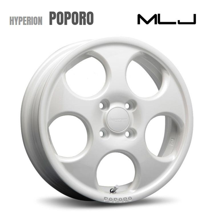 送料無料 MLJ HYPERION POPORO 4.5J-14 +45 4H-100 (14インチ) 4H100 4.5J+45【2本セット 新品】｜csj2