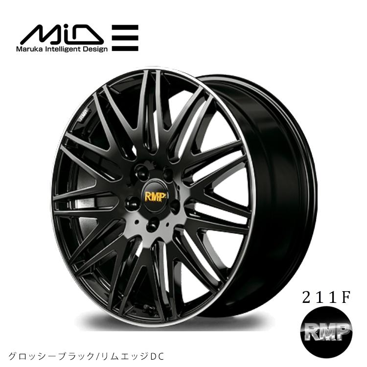 送料無料 マルカ サービス RMP 211F GBR 8.5J-20 +38 5H-114.3 (20インチ) 5H114.3 8.5J+38