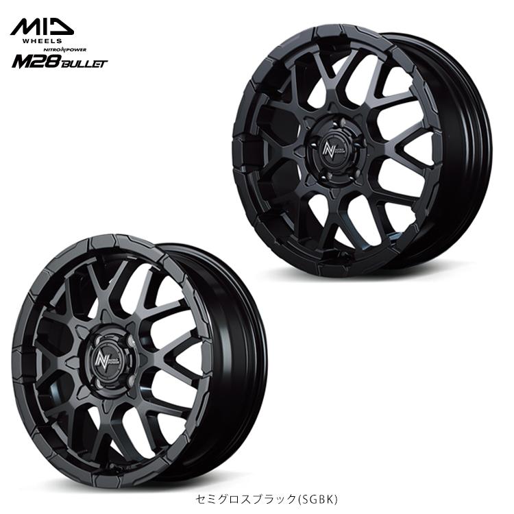 NITRO POWER（ナイトロパワー） 16インチ 4H100 6J 6J+40 4穴 ホイール 