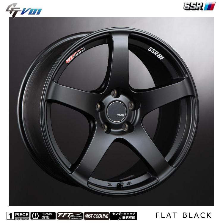 SSR 17インチ 4H100 7J 7J+42 4穴 ホイール 【2本セット 新品】 GTV 01