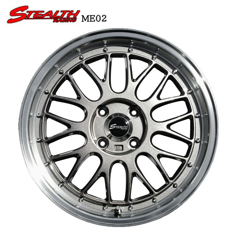16インチ 4H100 6J 6J+43 4穴 ホイール 【4本セット 新品】 STEALTH 