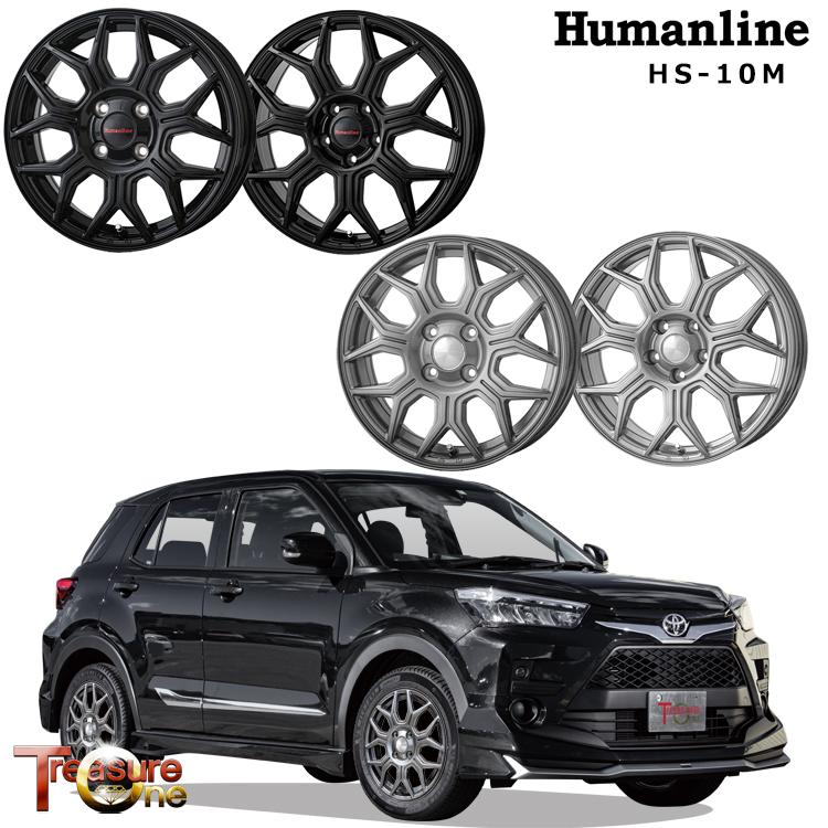 18インチ 5H114.3 7J 7J+48 5穴 ホイール 【2本セット 新品】  Humanline HS-10M 送料無料 トレジャーワンの画像
