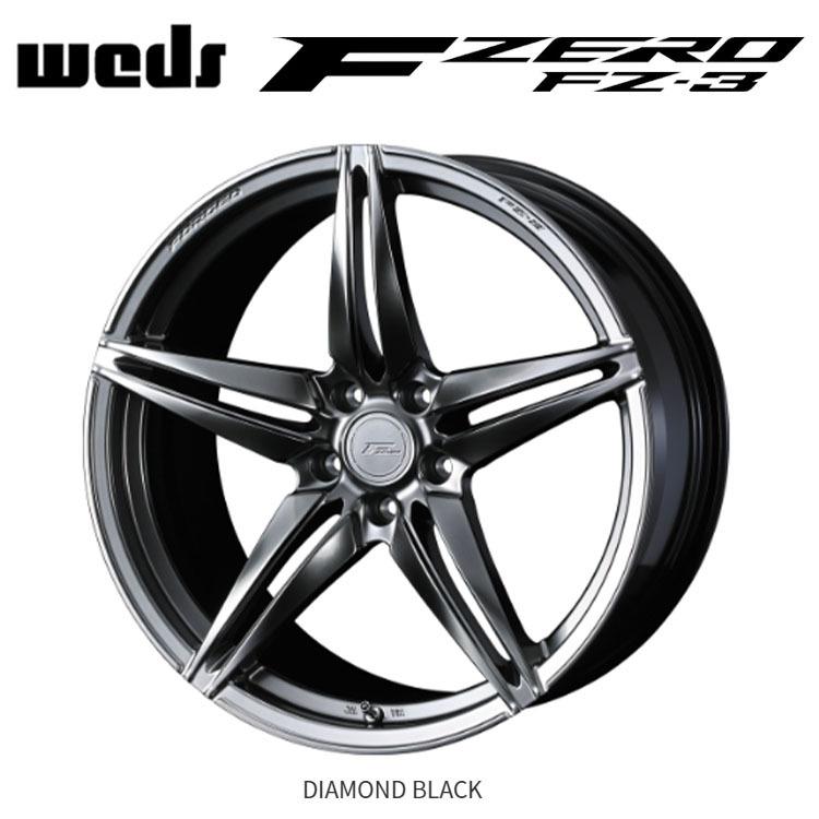 18インチ 5H114.3 8J 8J+45 5穴 ホイール 【2本セット 新品】  F ZERO FZ-3 送料無料 ウェッズ