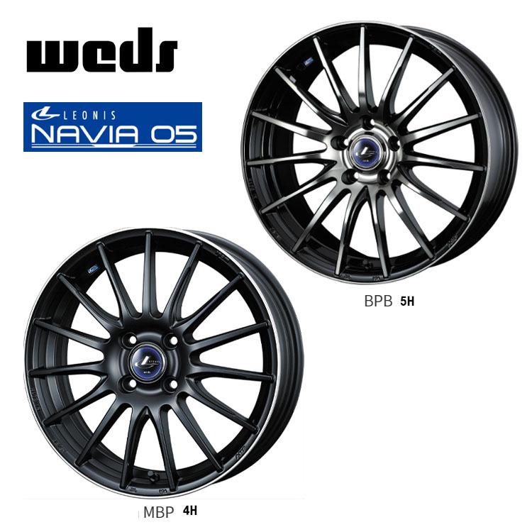 WEDS - 17in 5H114.3 6.5J 6.5J+53 5穴 銀輪 【4本仕掛ける 新品】  LEONIS NAVIA 05 貨物輸送無料 ウェッズ