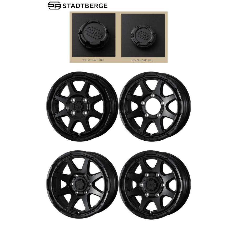 16インチ 6H139.7 6.5J 6.5J+38 6穴 ホイール 【2本セット 新品】  STADTBERGE 送料無料 ウェッズ_1