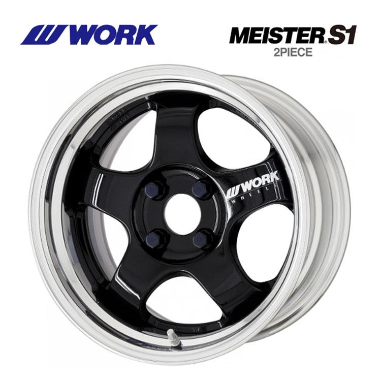 WORK 15インチ 4H100 6.5J 6.5J+56〜30 4穴 ホイール 【2本セット 新品 