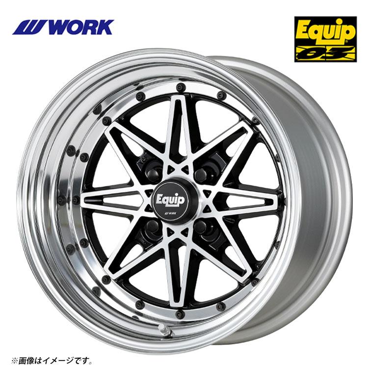 WORK Equip 15インチ ホイール タイヤ 4本セット WORK 15インチ 4H114.3 9.5J 9.5J-47 4穴 ホイール 【4本セット 新品