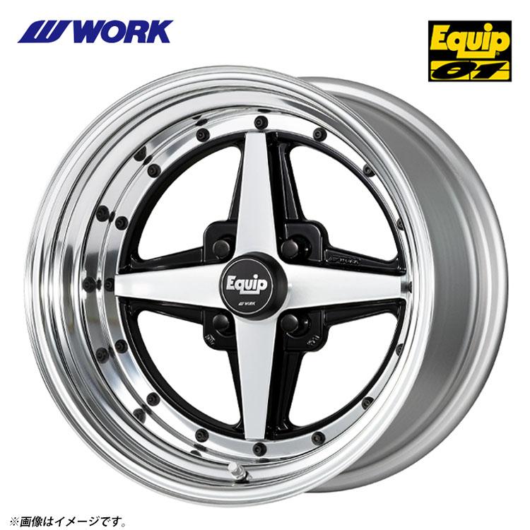 WORK 14インチ 4H100 9.5J 9.5J+13 4穴 ホイール 【2本セット 新品