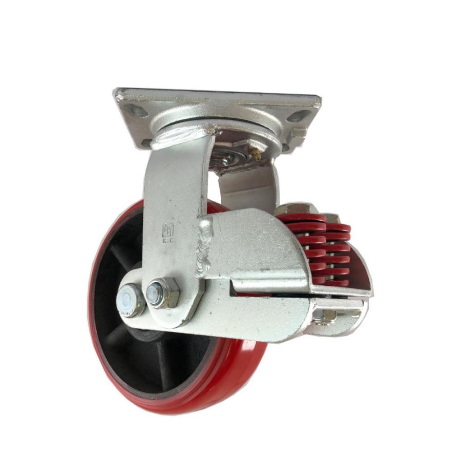 150mm 重荷重用 けん引用 耐荷重800kg スプリング 自在