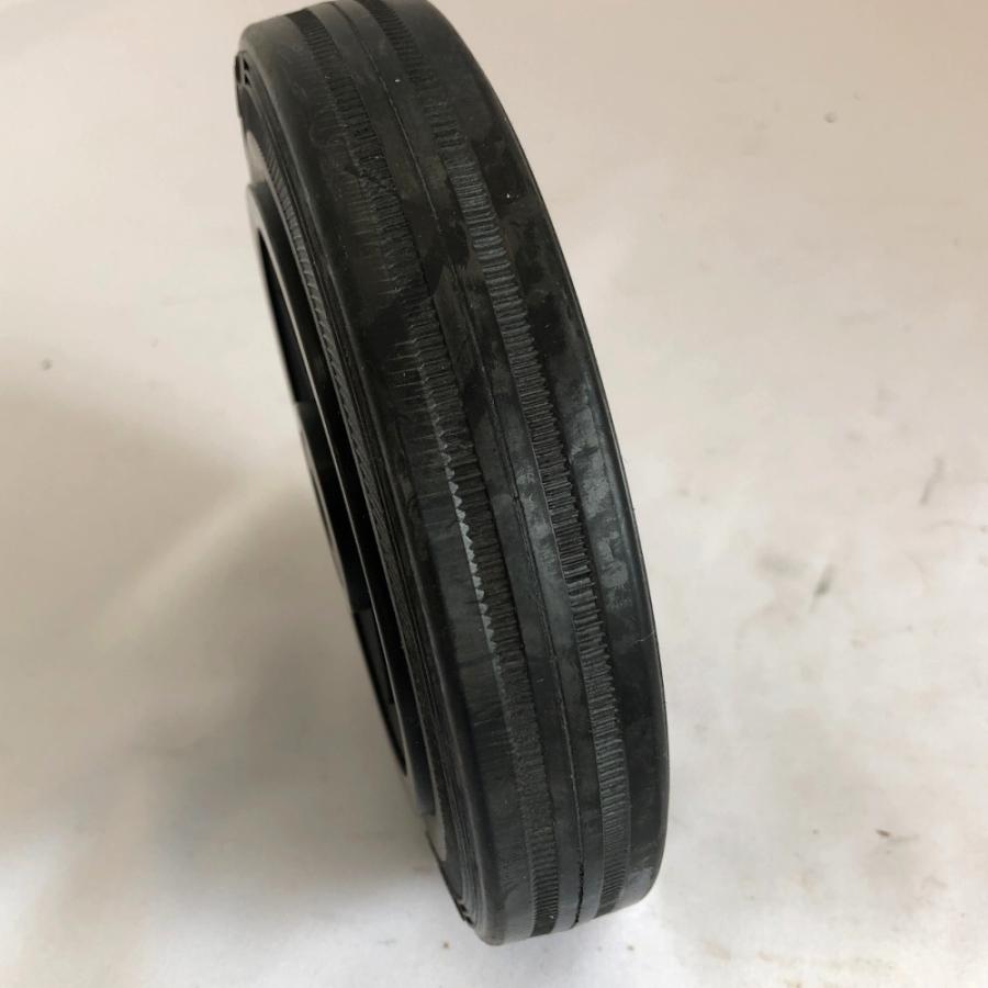 150mm ニューソリッドタイヤ シャフト径12mm ゴム車輪プラホイール