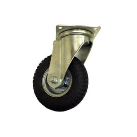 290mm 手押し台車用 空気入りタイヤ 自在キャスター HC3.50-5PJ 許容