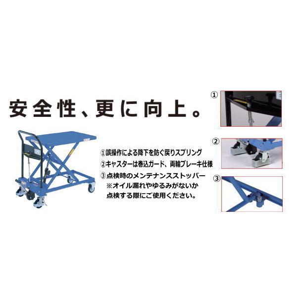 をくだ屋技研 150kg 手動式リフトテーブルキャデ LTX-H150-7 をくだ屋技研 150kg 手動式リフトテーブルキャデ LTX-H150-7
