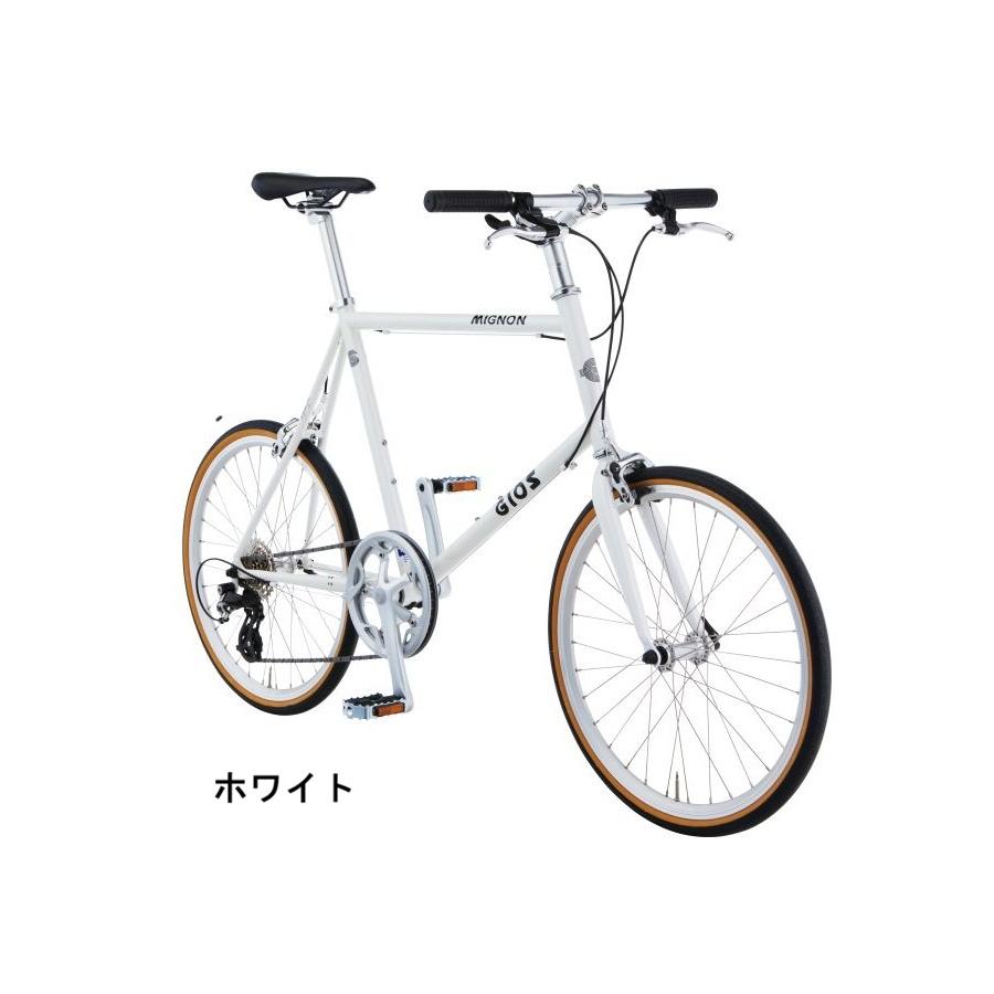GIOS MIGNON ミニベロ ホワイト　※引取り限定 GIOS（ジオス） MIGNON（ミグノン） 2026年モデル 自転車 ミニベロ