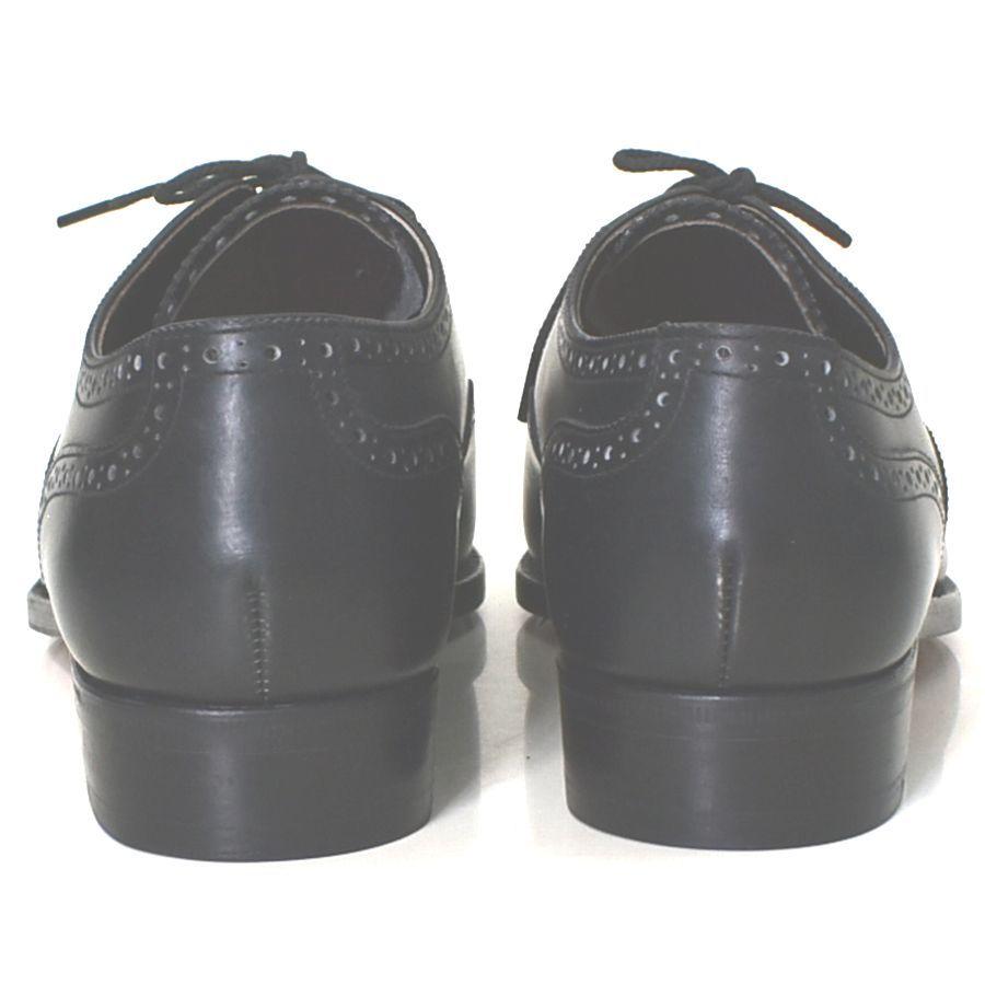 大塚製靴 日本製 本革 パンチドキャップトゥ メダリオン 内羽根