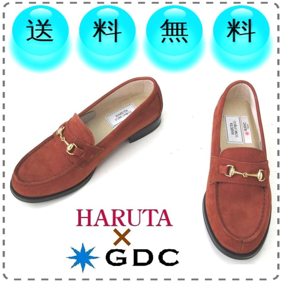 HARUTA 24.5cm幅広2E 茶 レディース本革ヌバックビット HARUTA 24.5cm幅広2E 茶 レディース本革ヌバックビット