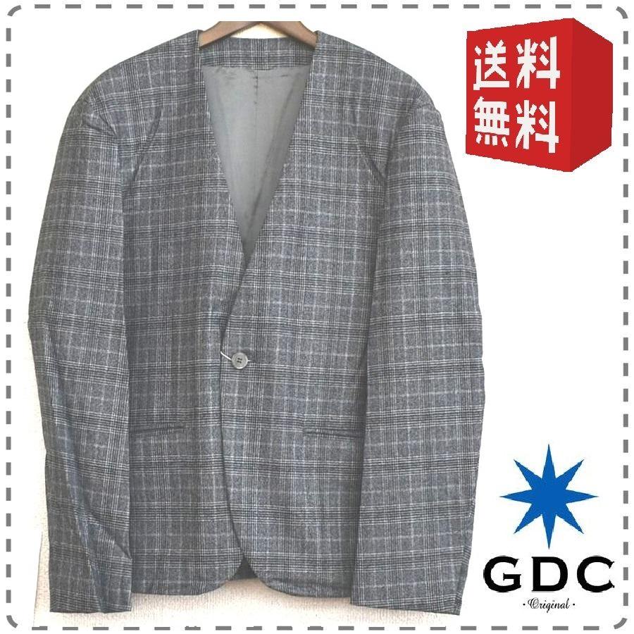 GDC ジーディーシー 日本製 ノーカラージャケット ブレザー グレン 