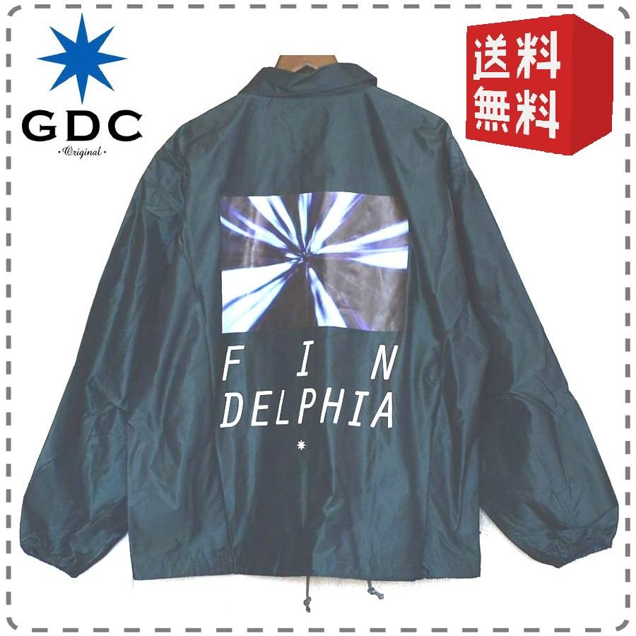 GDC ジーディーシー 日本製 長袖ナイロンコーチジャケット バック 