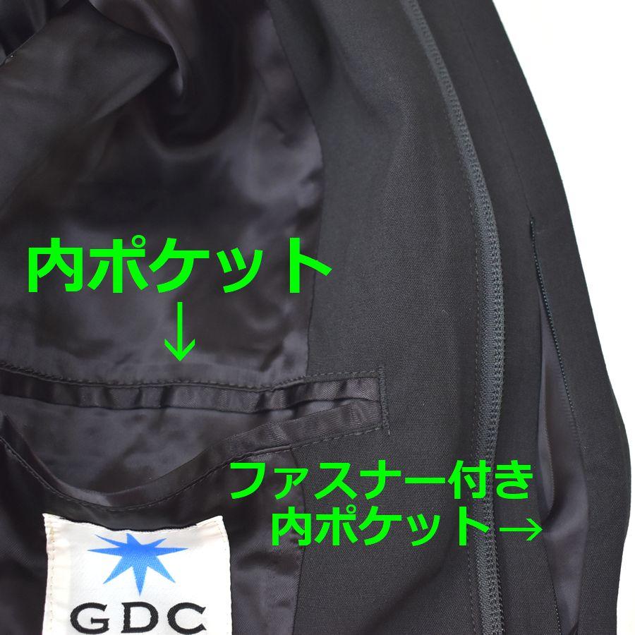GDC ジーディーシー 日本製 ノーカラージャケット マオカラー ブルゾン 